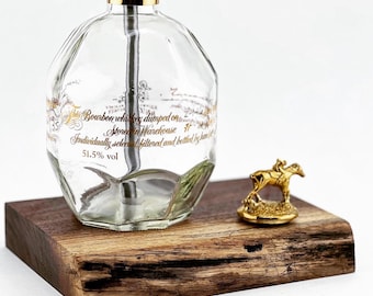 Gold Label Bourbon Live Edge Walnut Lamp