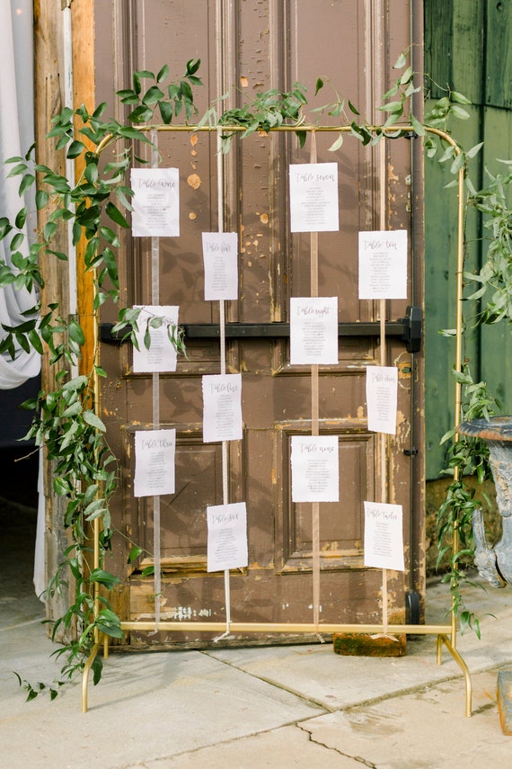 Wedding Seating Chart Display