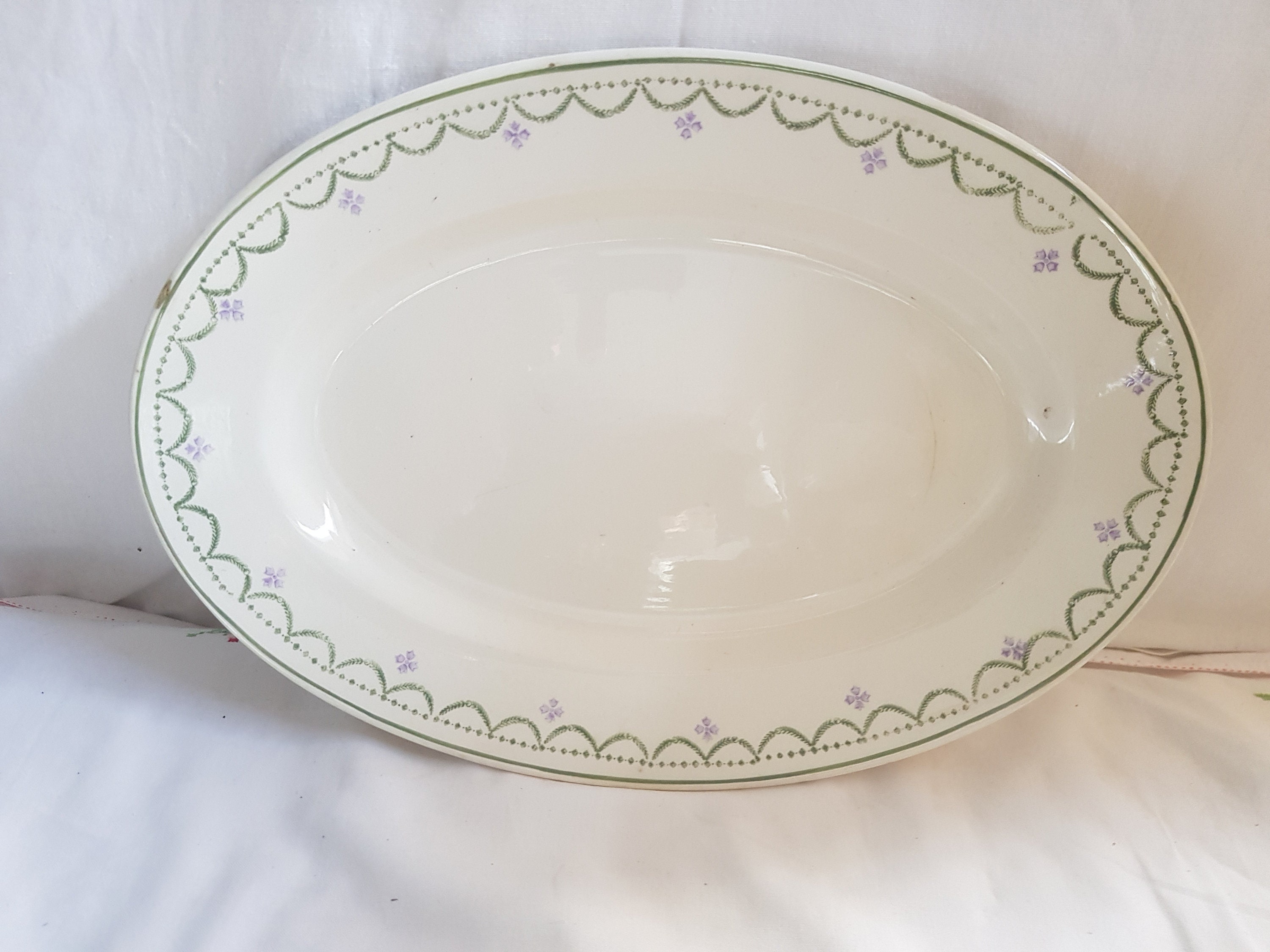 Plat Ancien Longwy Violetta