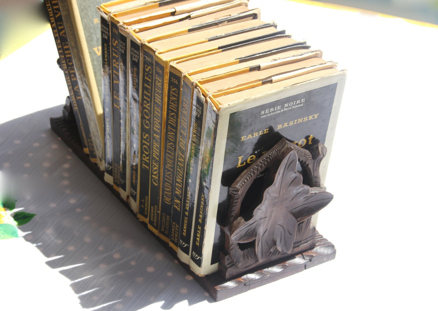 Serre Livre Vintage en Bois