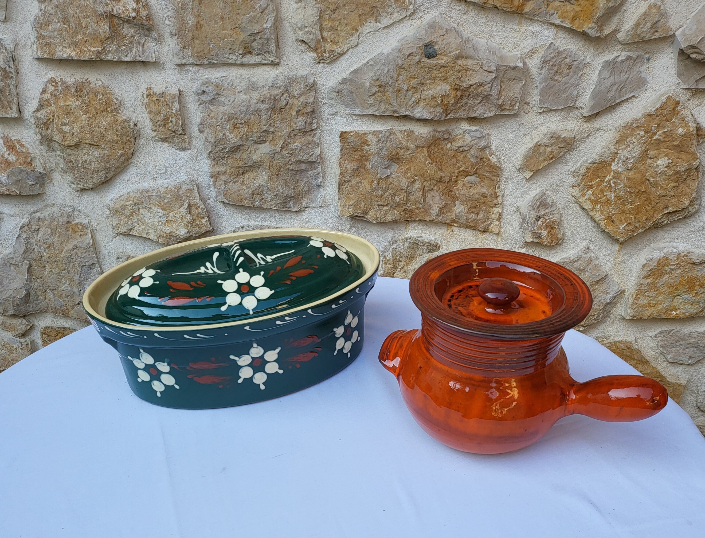 Terrine Soufflenheim et Poellon Vallauris