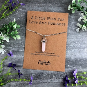 Crystal Necklace, Crystal Pendant, Rose Quartz Crystal, Healing Crystal, Quartz, Gemstone Necklace, Rose Quartz, Pendant Necklace, Necklace