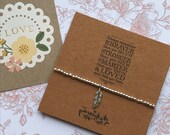 Charm Bracelet, Beaded Charm Bracelet - Always Remember You Are Braver Than You Believe, Feather, Feather Charm, Bead Bracelet, Bracelet,