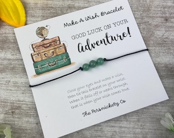 Abenteuer Wunsch Armband, Glück Geschenk, Reise Armband, Reise Geschenk, Abenteuer, Reise, Abenteuer Armband, Geschenk für Reisende, Gap Jahr