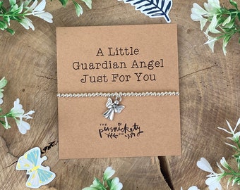 あなただけの小さな守護天使、ビーズブレスレット、守護天使、守護天使ブレスレット、天使ブレスレット、天使チャーム、彼女への贈り物