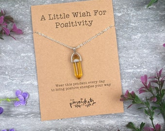 Crystal Necklace  - A Little Wish For Positivity