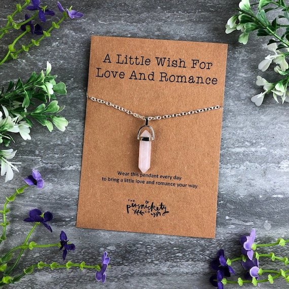 Crystal Necklace Crystal Pendant Rose 