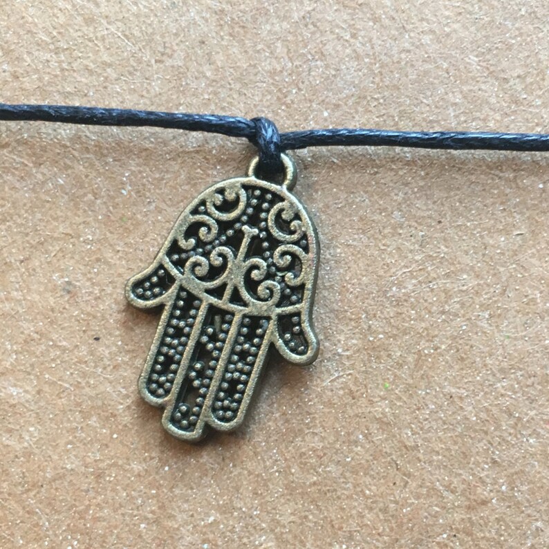 Make A Wish Bracelet / Charm Bracelet Hamsa Hand, Hamsa Charm, Hamsa Hand Bracelet, Hamsa Jewelry, Hamsa Hand Charm, Hand Of Fatima image 3