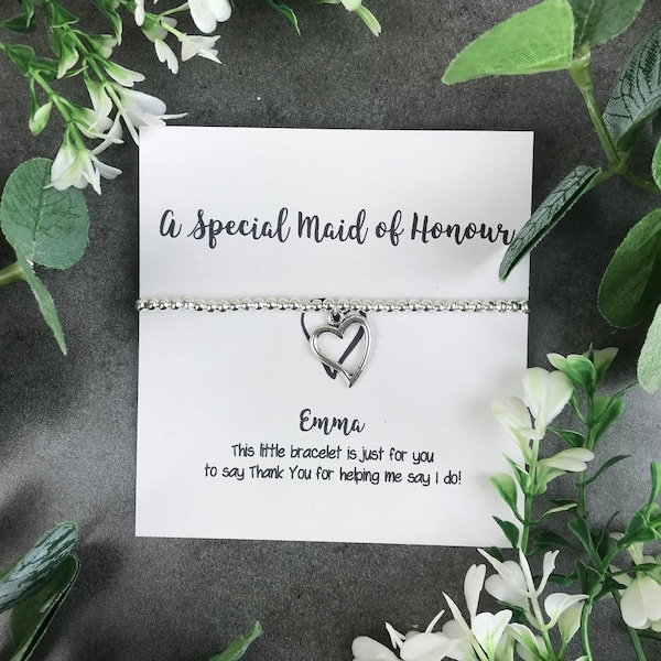 Een speciale Maid Of Honour Armband, Maid of Honour, Maid of Honor, Bruiloft Sieraden, Bruiloft Sieraden, Bruiloft, Bruidsmeisje Sieraden, Bruid