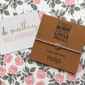 Personalised Teacher Gift, Teacher Gift, Teacher Appreciation, Teacher Bracelet, End of Year Teacher Gift,  Teacher Gift, Teacher Thank You