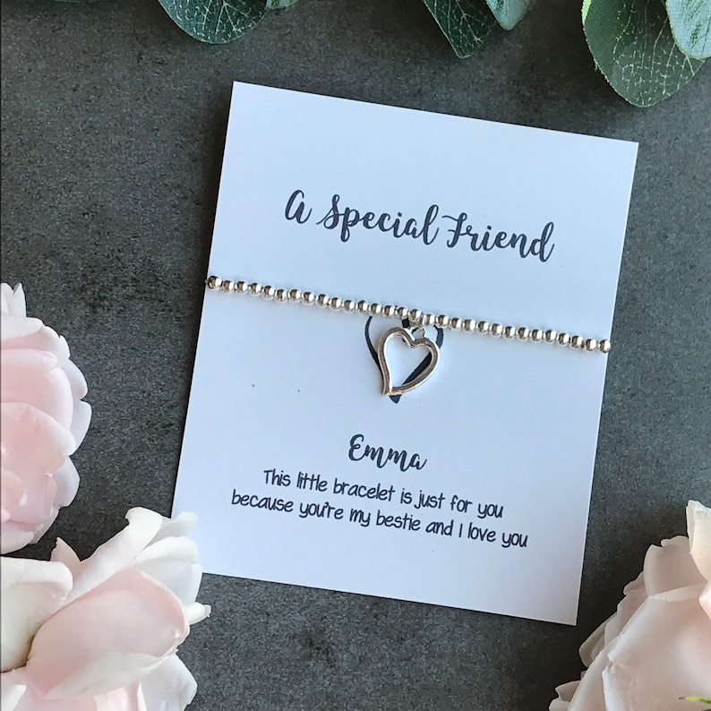 Charm Bracelet Beaded Charm Bracelet A Special Friend Etsy