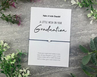 Graduation Wish Bracelet, Graduation Gift, Graduation Bracelet,  Graduation Wish, Graduation Jewellery, Graduation Card, Degree, Exam