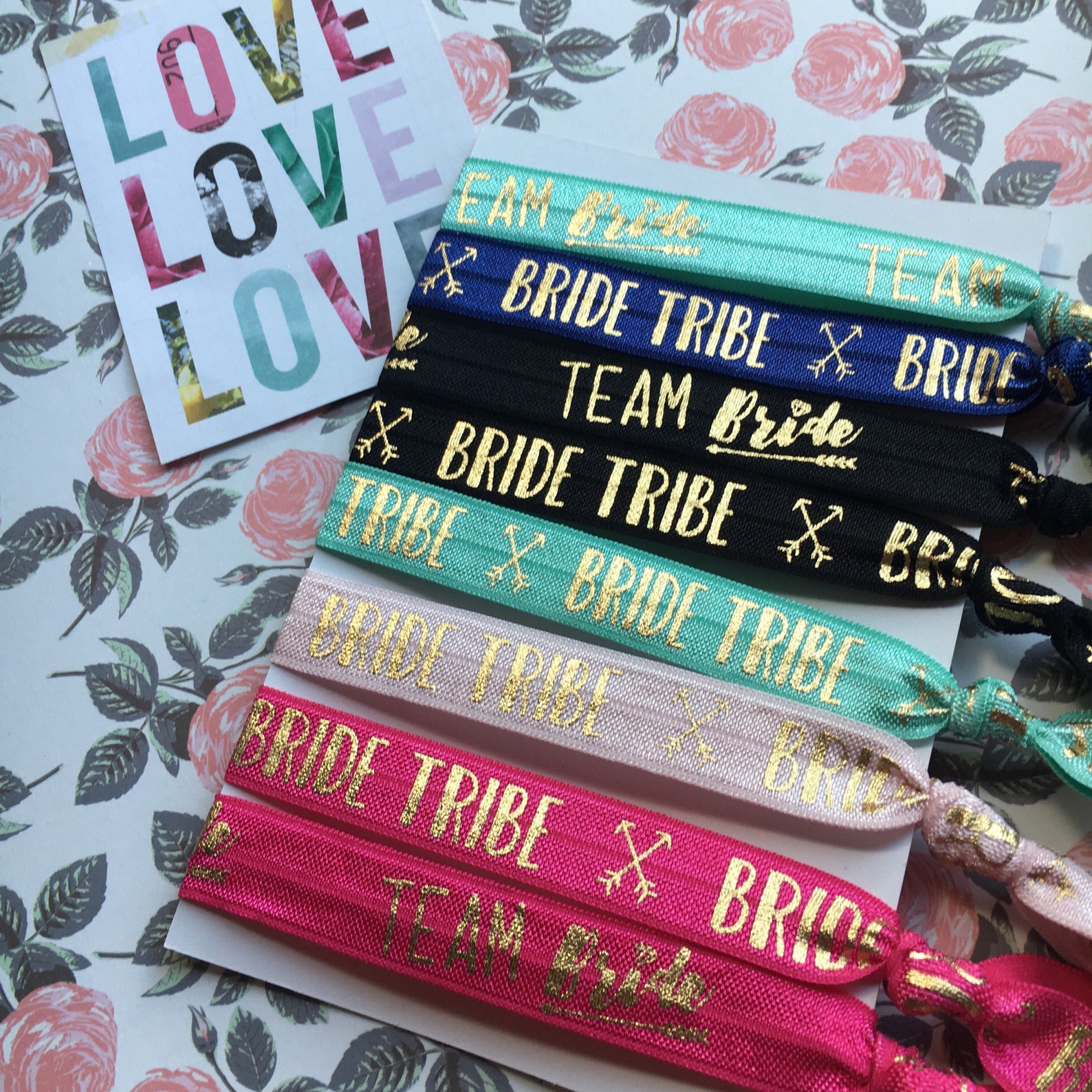 Personalised Hen Party Bride Wristband – Name & Bride Tribe Arrows – Festival Style Wrap – UK Made