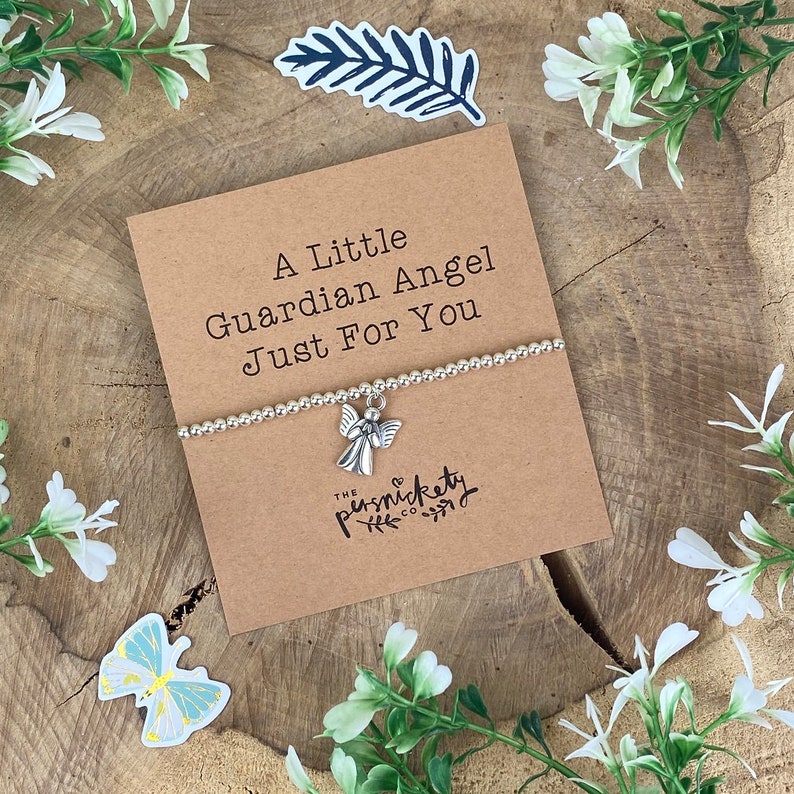 A Little Guardian Angel Just For You, Beaded Bracelet, Guardian Angel, Guardian Angel Bracelet, Angel Bracelet, Angel Charm, Gift For Her image 6