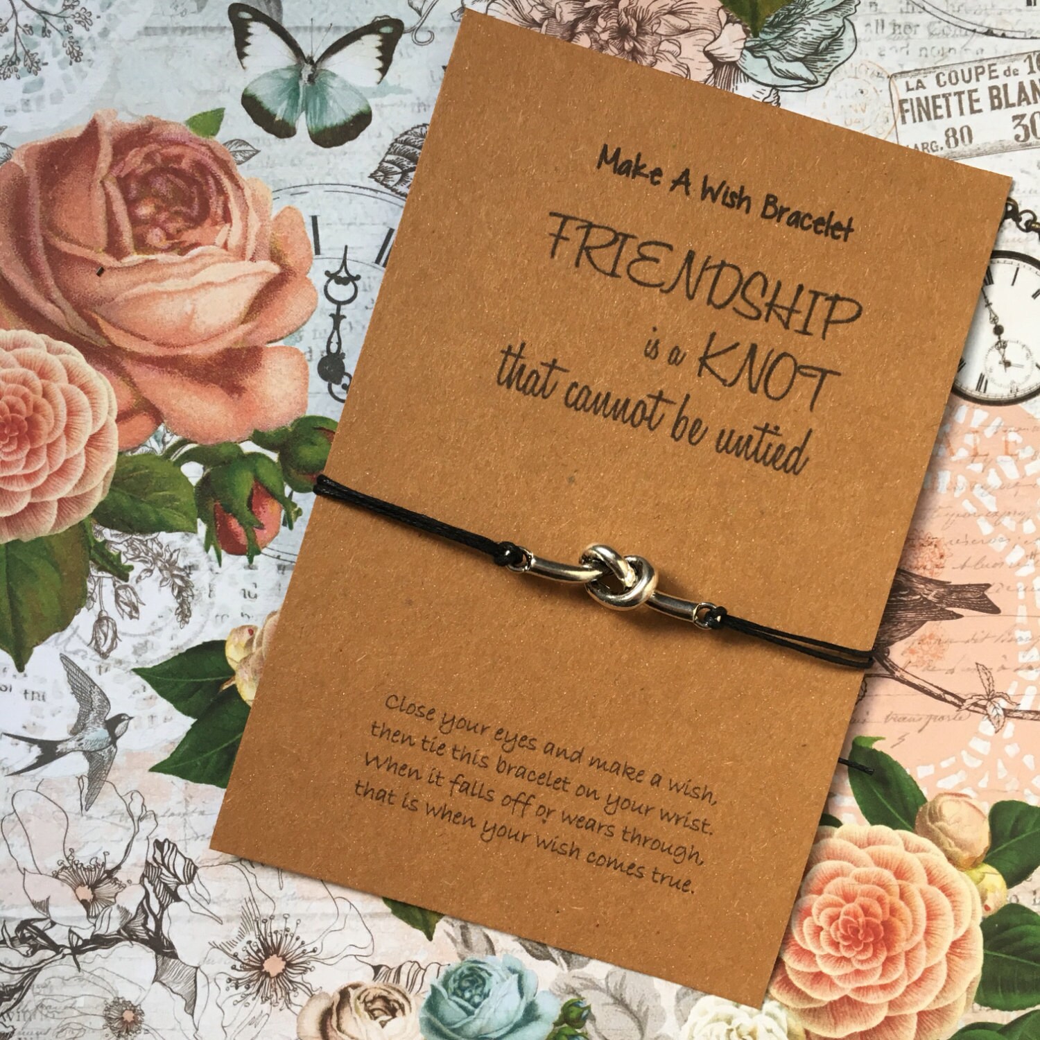 Friendship Bracelet, Friendship, Friendship Is A Knot, Knot Charm, Wi…