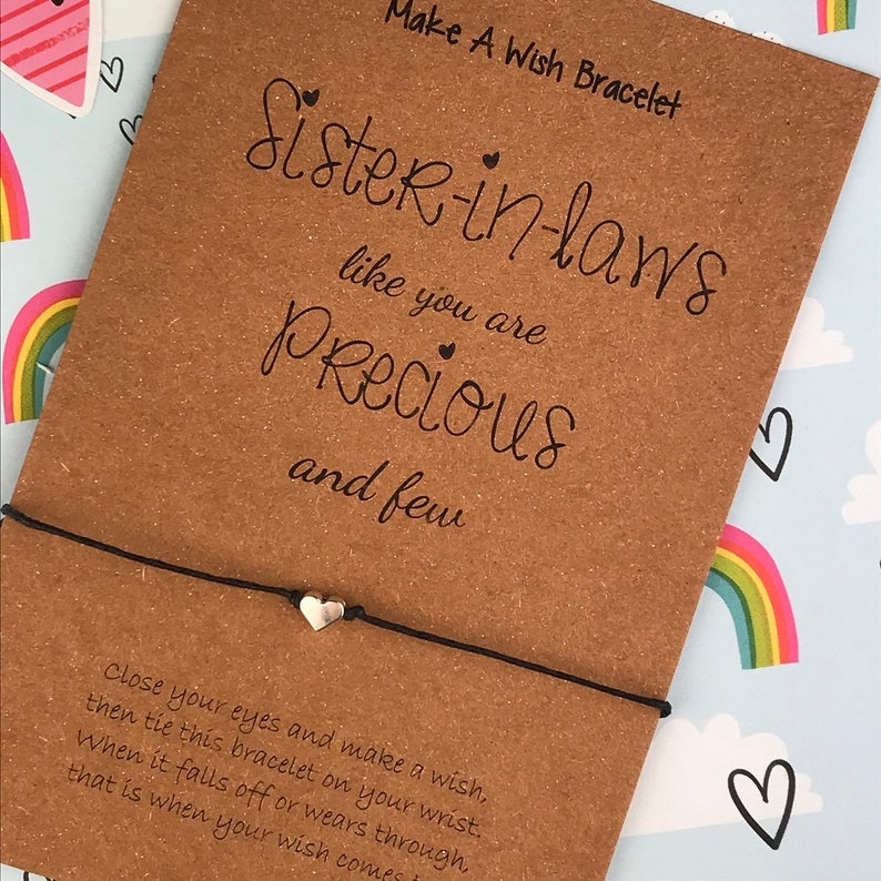 Sister in Law Bracelet Gift for Sister in Laws Sister in Law Etsy UK