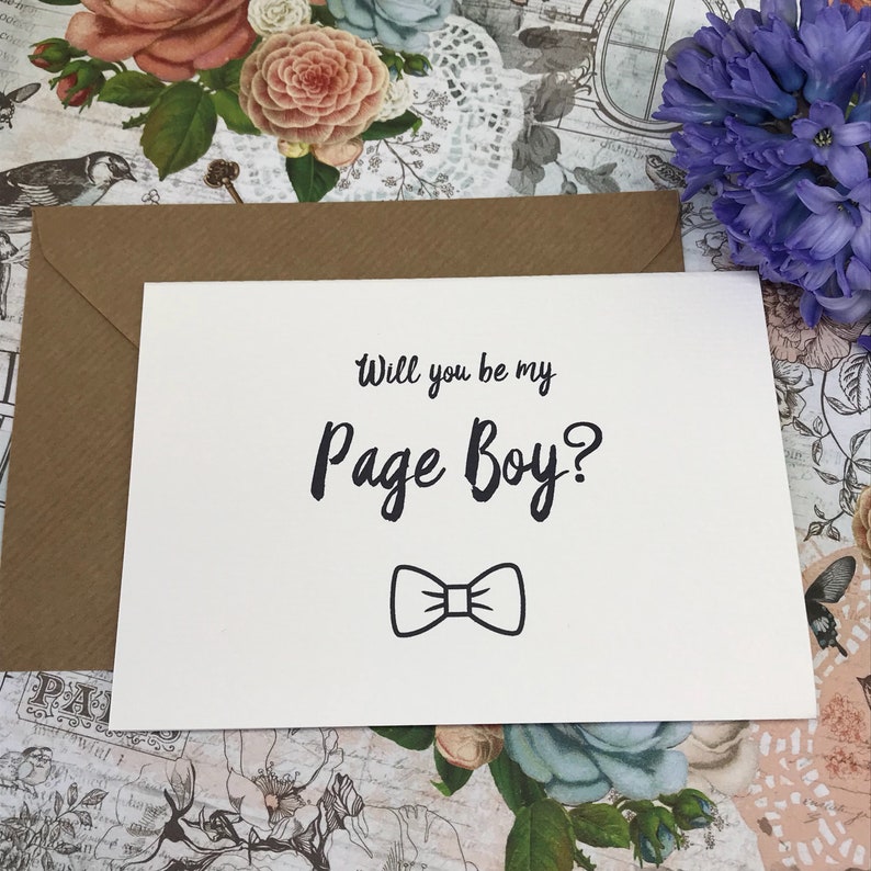 Usher Wedding Card Card Will You Be My Best Man? Best Man Wedding Page Boy Groomsman Wedding Stationery