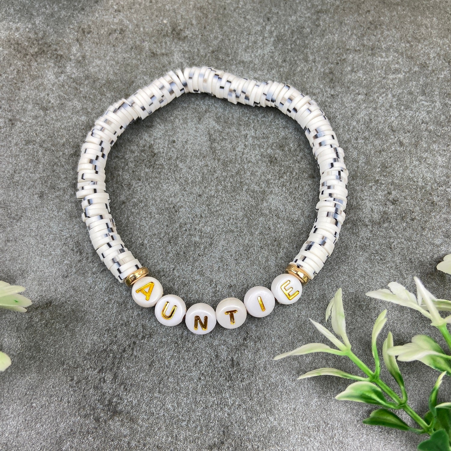 Personalised auntie shop bracelets