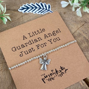 A Little Guardian Angel Just For You, Beaded Bracelet, Guardian Angel, Guardian Angel Bracelet, Angel Bracelet, Angel Charm, Gift For Her image 3