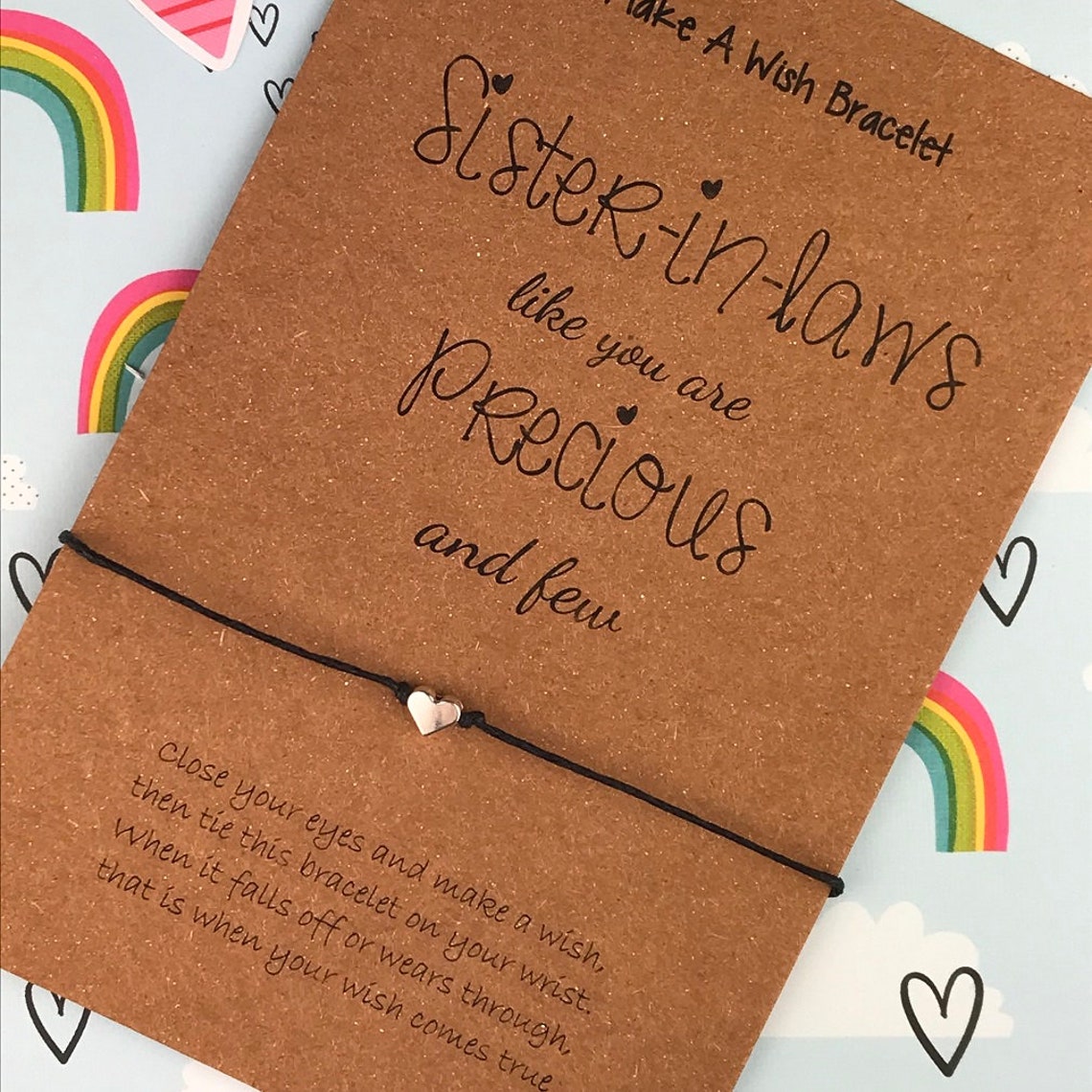 Sister in Law Bracelet Gift for Sister in Laws Sister in Law - Etsy UK