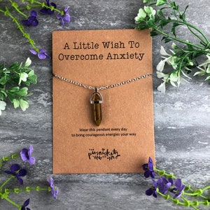 Crystal Necklace, Crystal Pendant, Tiger Eye Crystal, Healing Crystal, Quartz, Gemstone Necklace, Tiger Eye, Boho Necklace, Confidence