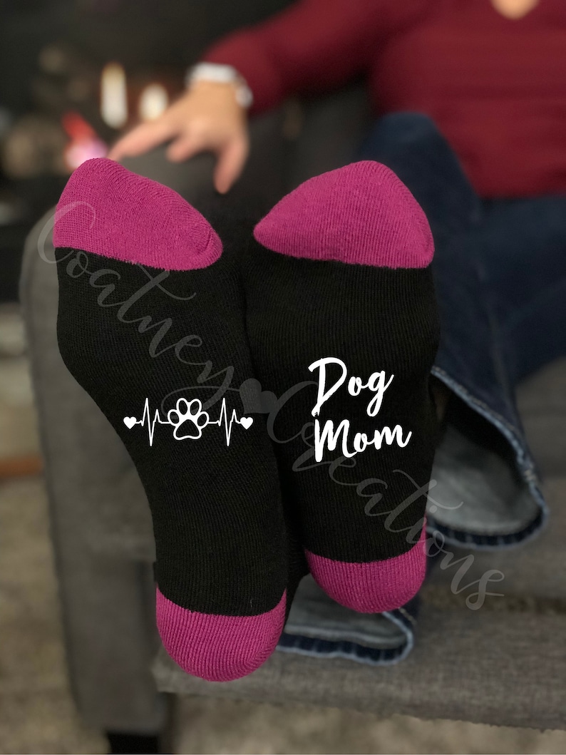 Dog Mom Socks the Perfect Socks for the Dog Lover in Your Etsy