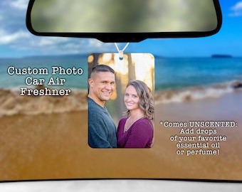 Custom Photo Car Air Freshener: Personalized Felt Car Scent