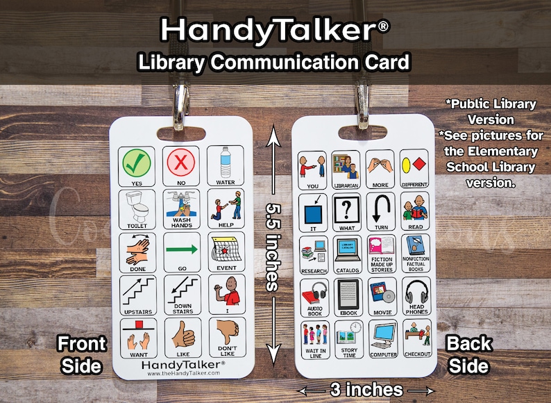 Handytalker® Library Communication Board: Non Verbal AAC Aid - Etsy