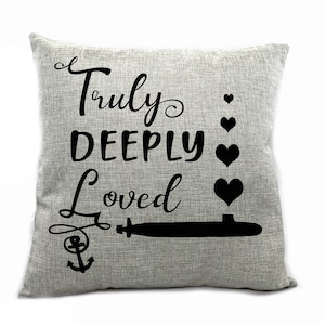 Truly Deeply Loved Submarine Pillow! The perfect way to show your submarine pride at home!