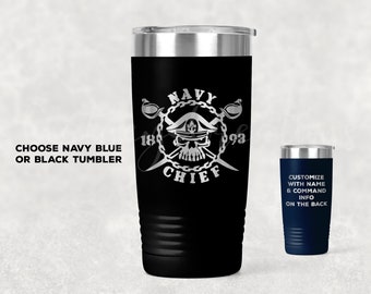 US Navy Chief Tumbler! US Navy Senior Chief Tumbler. US Navy Master Chief tumbler.