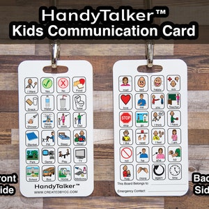 HandyTalker®: help je non-verbale kinderen te communiceren! Draagbaar AAC-apparaat, waterdicht, fotocommunicatiebord.