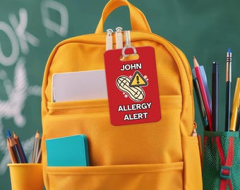 Allergy Alert Customized Bag Tag