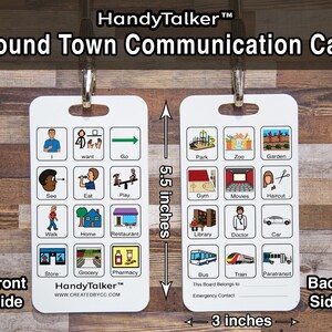 HandyTalker® ¡Ayude a sus hijos no verbales a comunicarse! Dispositivo de comunicación por imágenes portátil AAC, resistente al agua, para autistas y apraxia