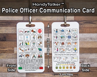 HandyTalker® Police Officer Communication Board: AAC Device