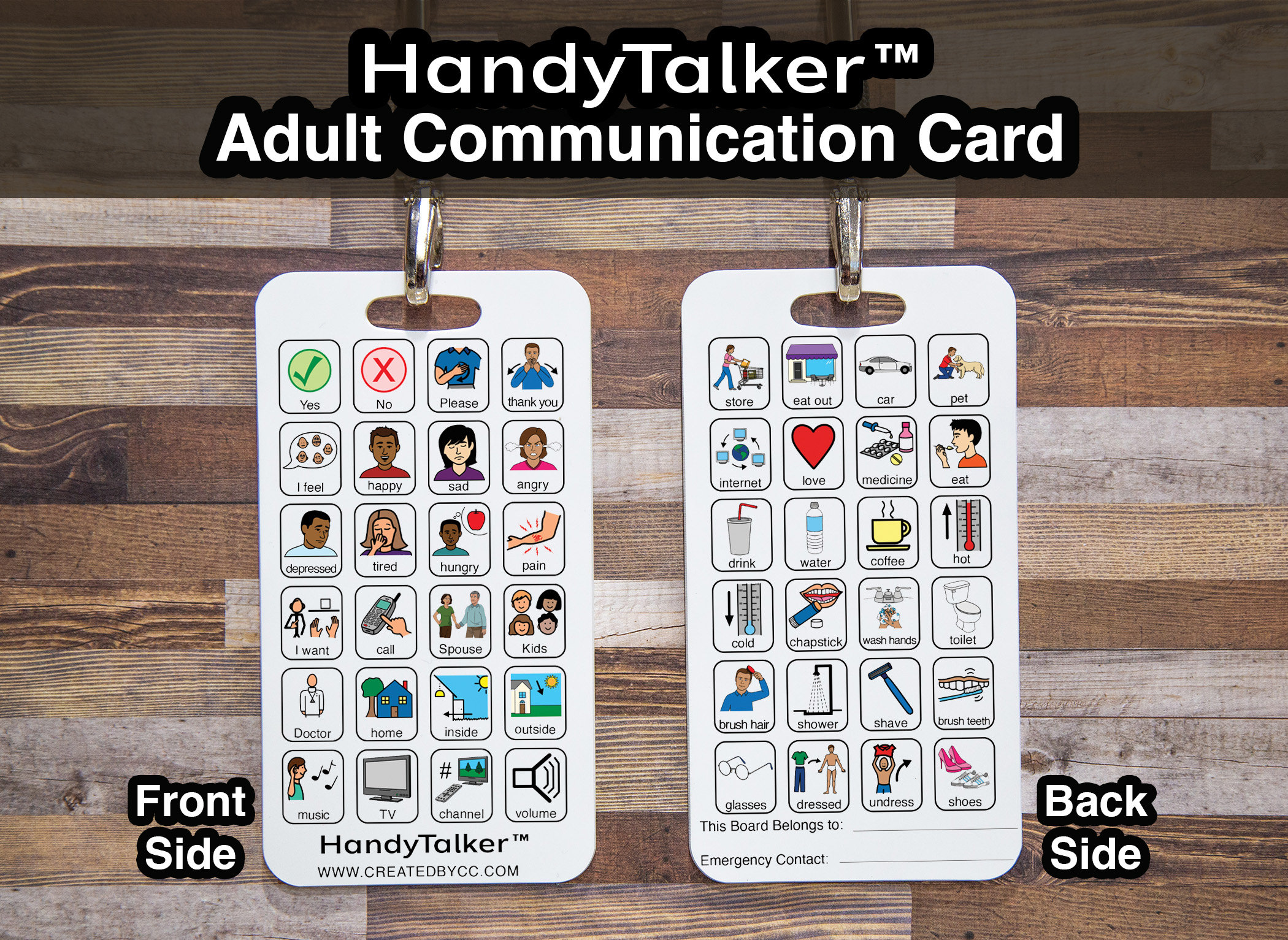 AAC Communication Board for Non Verbal Adults - Handytalker