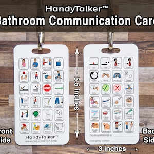 HandyTalker® Help je non-verbale kinderen te communiceren in de badkamer! Draagbaar AAC-apparaat voor beeldcommunicatie, waterdicht, autistisch, apraxie