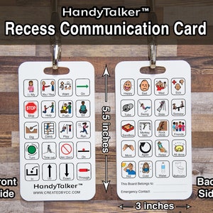 HandyTalker® Help je non-verbale kinderen te communiceren tijdens de pauze of op de speelplaats! AAC Beeldcommunicatieapparaat, autistisch, apraxie