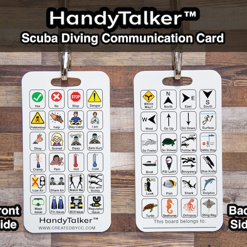 Handytalker™ Scuba Diving Communication Board Easy Etsy