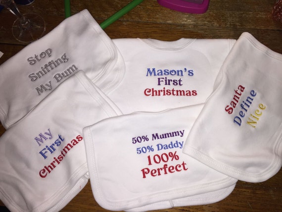 personalised dribble bibs