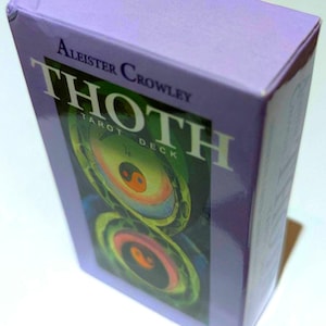 Aleister Crowley Jeu de tarots THOTH Jeu de tarots classique de 78 cartes 6,3 x 10,3 cm