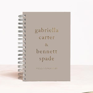 Organisateur de mariage | Carnet d&#39;organisation de mariage personnalisé | Cadeau nuptiale de douche en aluminium | Cadeau de fiançailles | Cadeau pour la mariée | Conception : érudit