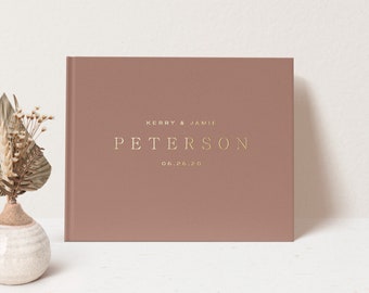 Wedding Guest Book | Minimalist Guestbook | Album for Wedding | Wedding Sign In Book | Guestbook Foil | Design: Chic Simplicity