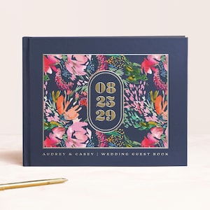 Wedding Guest Book | Personalized Photo Album | Guest Book Alternative | Rustic Wedding Book | Floral Wedding Idea | Design: Secret Garden