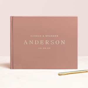 Wedding Guest Book | Minimalist Guestbook | Album for Wedding | Wedding Sign In Book | Guestbook Foil | Design: Chic Simplicity