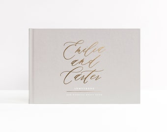 Wedding Guest Book | Hardcover Guestbook with Gold Foil | Wedding Sign In Book | Instant Photos Wedding | Photo Album | Design: Fine Art