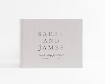 Wedding Guest Book | Wedding Gift Idea | Album for Wedding | Wedding Sign In Book | Guestbook Foil | Lined Pages | Design: Sophisticated