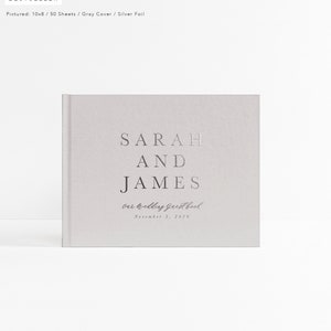 Wedding Guest Book | Wedding Gift Idea | Album for Wedding | Wedding Sign In Book | Guestbook Foil | Lined Pages | Design: Sophisticated