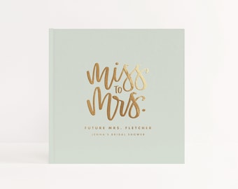 Bridal Shower Guest Book | Blush Album Gold Foil | Future Wife To Be | Bachelorette Photo Booth Album | Wedding Shower | Design: Miss To Mrs