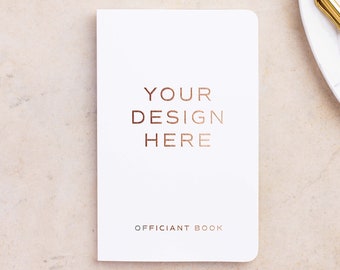 Officiant Book | Officiant Gift | Wedding Officiant Gift | Marriage Commissioner Booklet Journal | Soft Cover| Design: Your Design Here