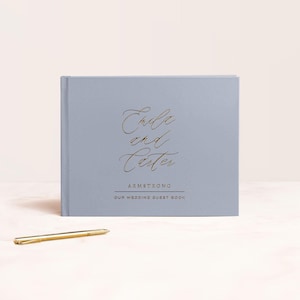Wedding Guest Book | Hardcover Guestbook with Gold Foil | Wedding Sign In Book | Instant Photos Wedding | Photo Album | Design: Fine Art